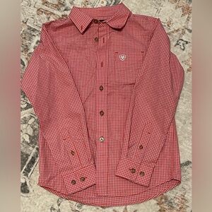 Ariat boys long sleeve button up shirt